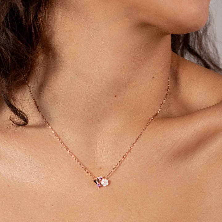 Kette Pink Butterfly, S925