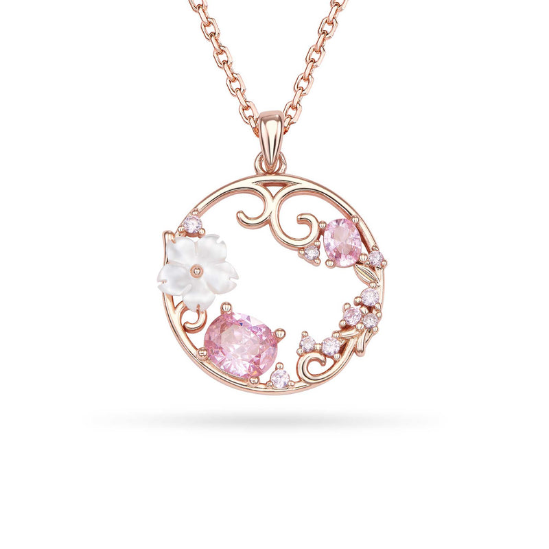Blush Bloom Circle Kette