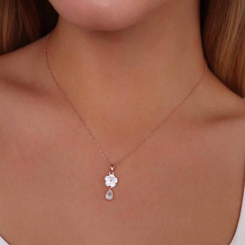 Kette Flower Drop, S925