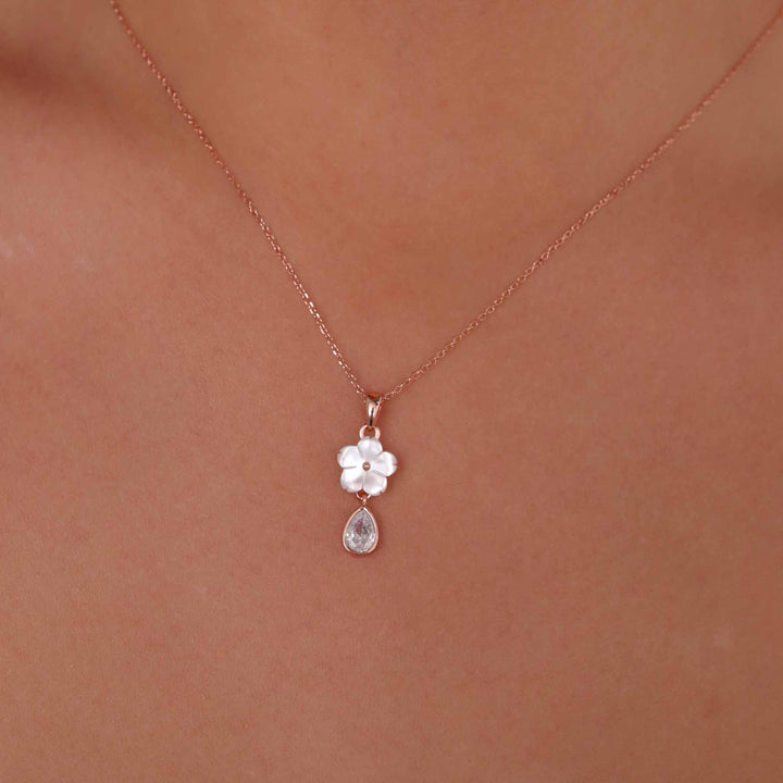 Kette Flower Drop, S925