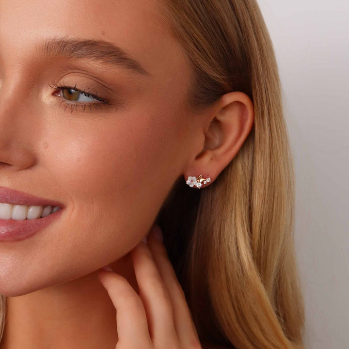 Ohrringe Rose Butterfly