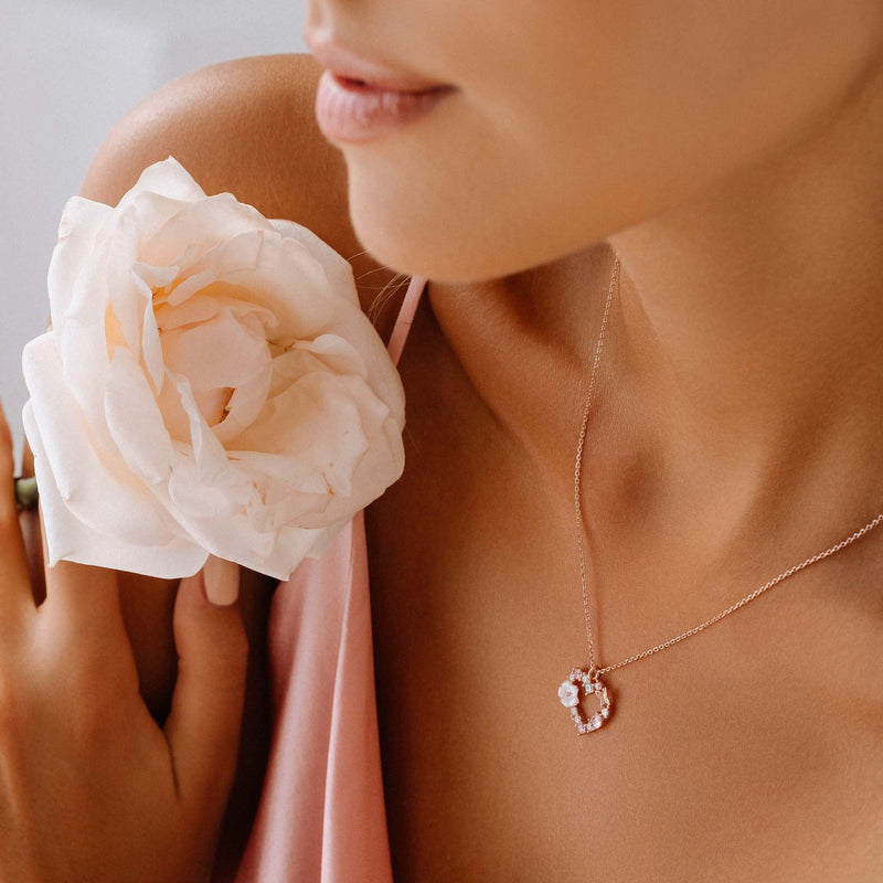 Set Sparkling Heart Rosegold