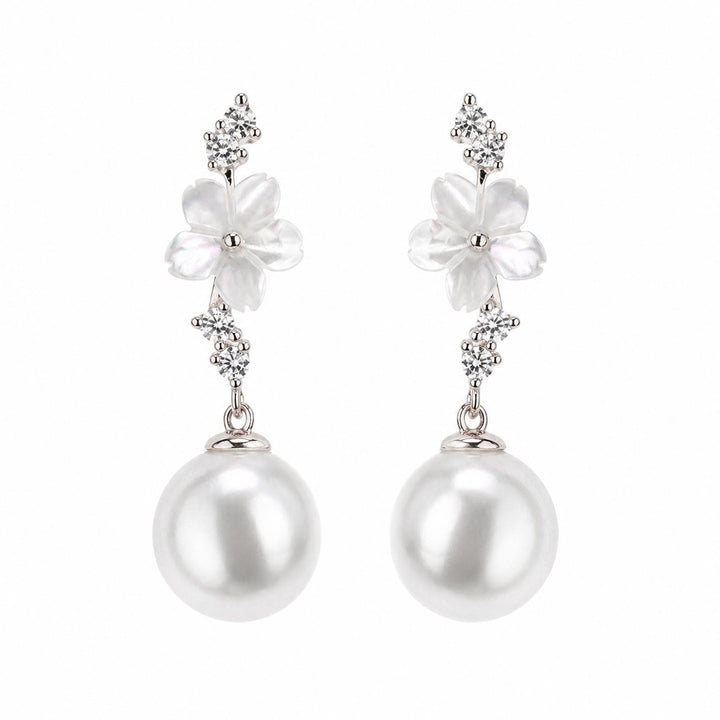 Cascade Pearl Ohrringe Silber