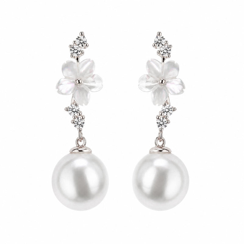 Cascade Pearl Ohrringe Silber