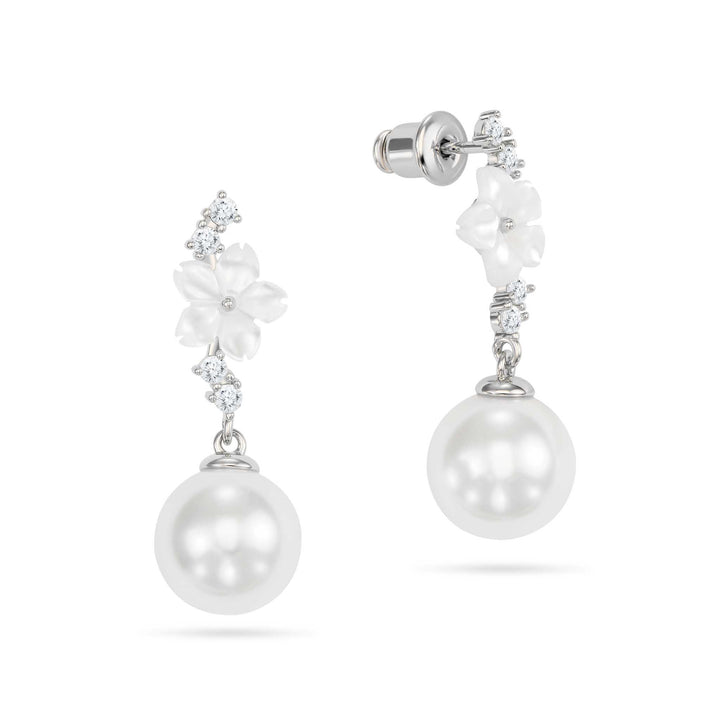 Cascade Pearl Ohrringe Silber