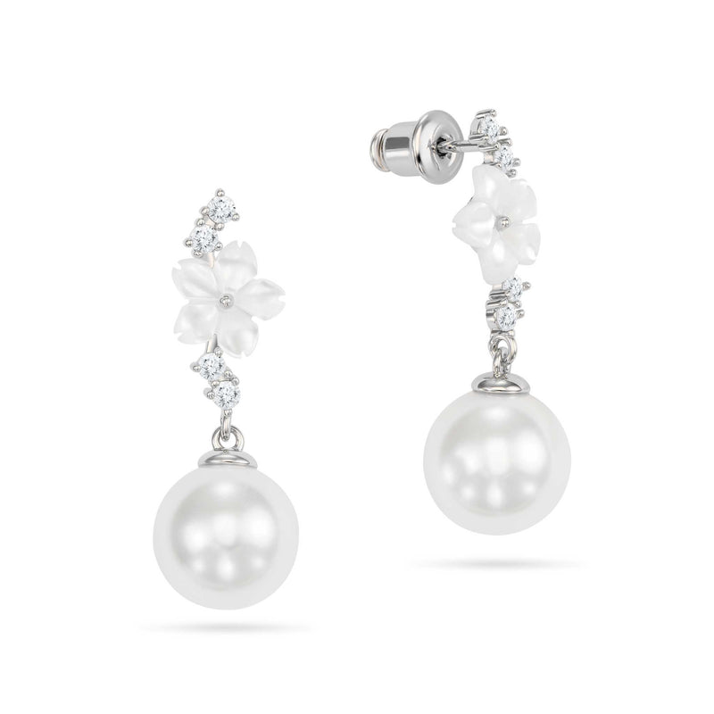 Cascade Pearl Ohrringe Silber