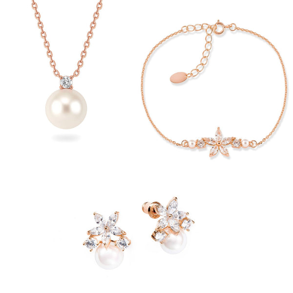 Set Fleur Perla Rosegold
