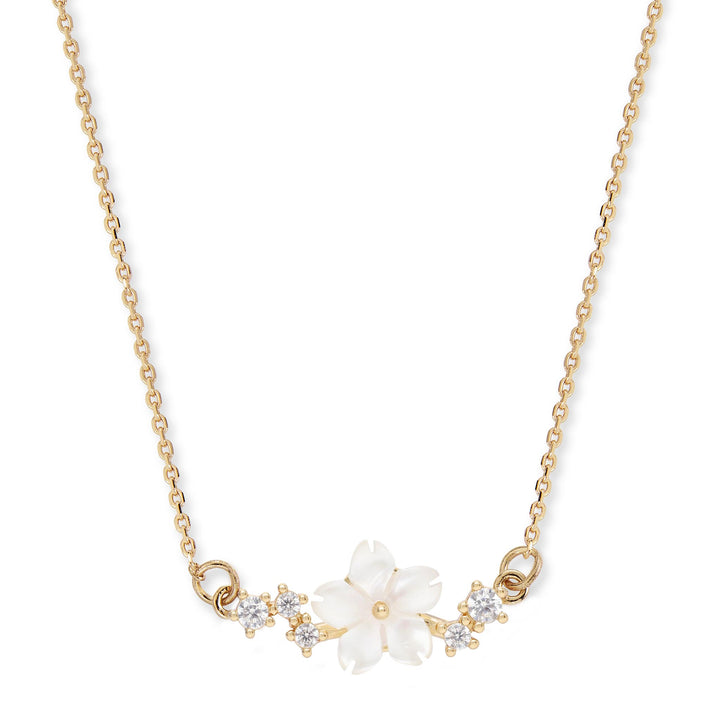 Sparkle Blumen Kette Golden