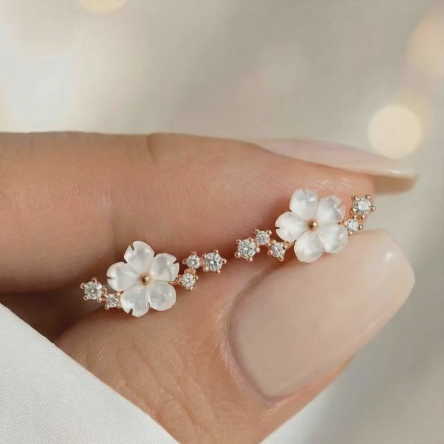 Sparkle Blumen Ohrringe