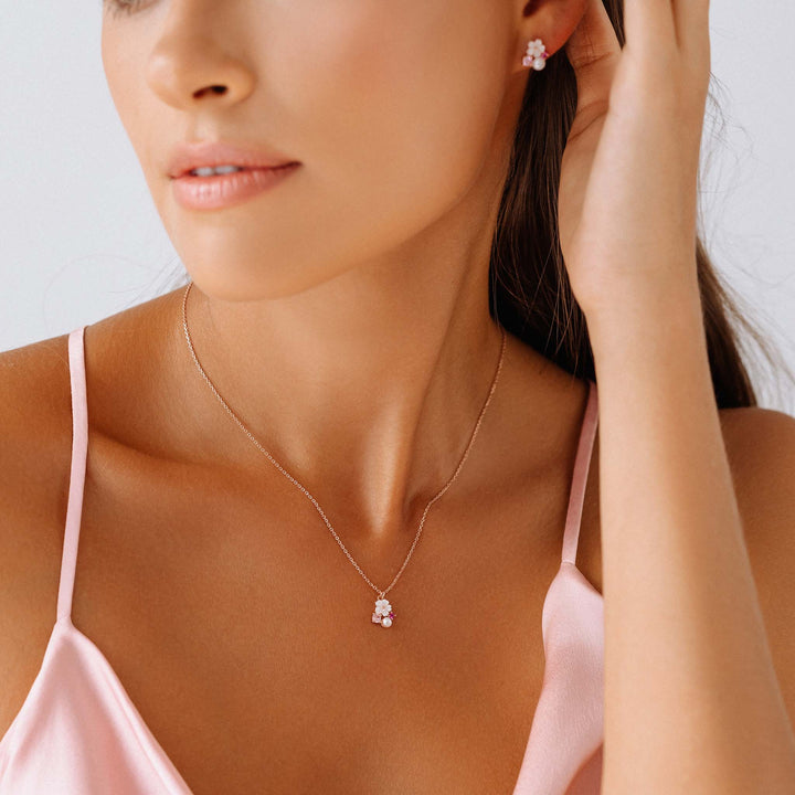 Kette Pink Blossom, S925